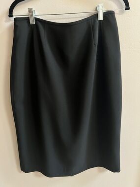 Kasper Black Lined Pencil Skirt - Sleek Office Classic Like New Size 8